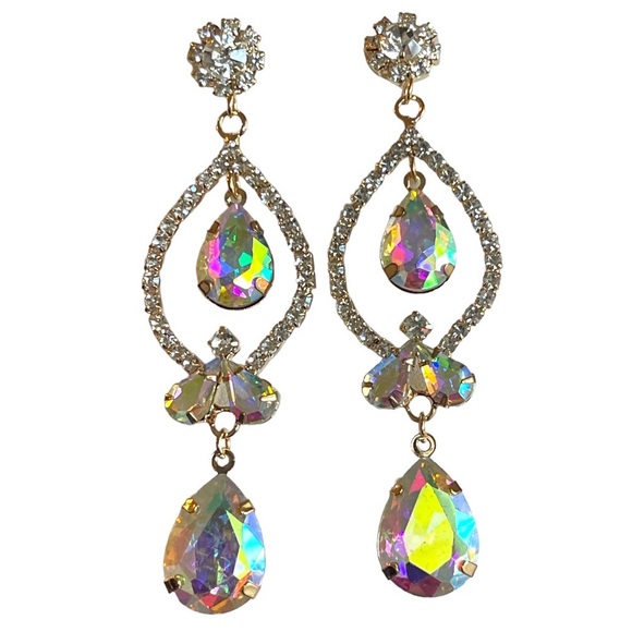 Bridal Jewelry Bridesmaid Earrings Statement Earrings Dangle Drop Earrings - Picture 2 of 9